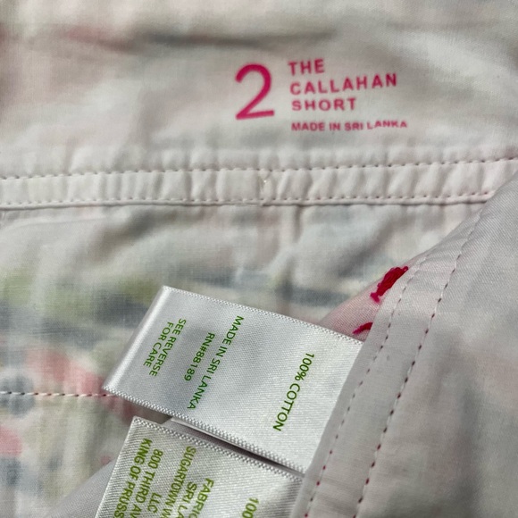 Lilly Pulitzer Callahan NWOT sz 2 Pink Palm Reader Shorts Rare - Picture 5 of 8